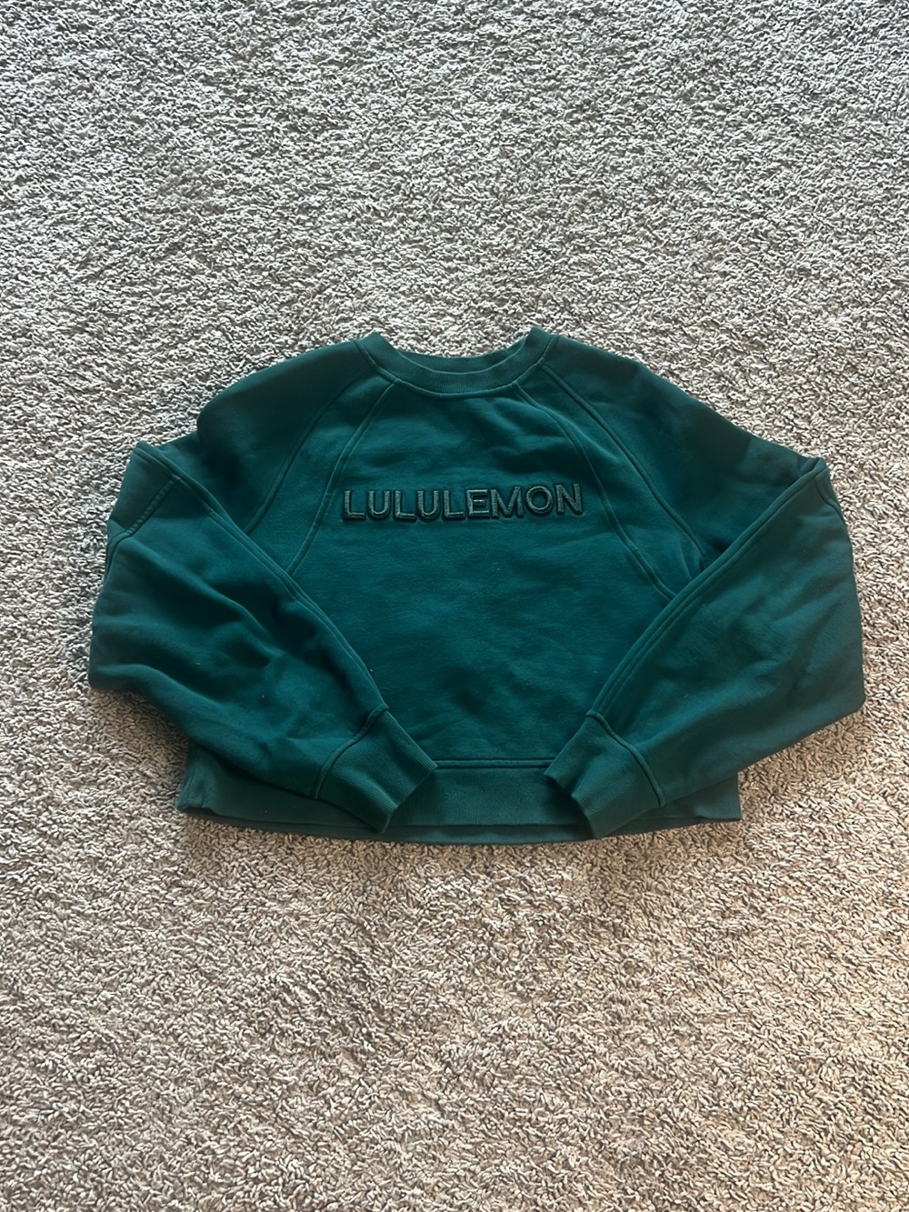 Lululemon storm teal oversized scuba pullover size XS/S